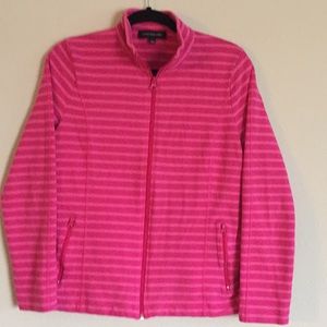 Jones New York Zip Up // Pink // Women’s Large